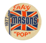 Masons Pop Advertising Button Museum