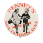 Penney's Back To School Days Advertising Button Museum