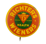 Richter's Wieners Advertising Busy Beaver Button Museum