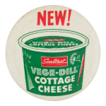 Sealtest Vege-Dill Cottage Cheese Advertising Button Museum