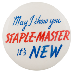 Staple-Master Advertising Button Museum