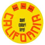 Sun Color Life Advertising Button Museum