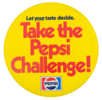 Take the Pepsi Challenge Advertising Busy Beaver Button Museum