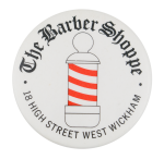 The Barber Shoppe Advertising Button Museum