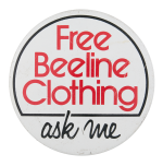 Free Beeline Clothing Ask Me Ask Me Button Museum