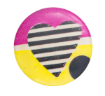 Abstract Art with Heart Art Button Museum