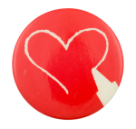 Crayon Heart Art Button Museum