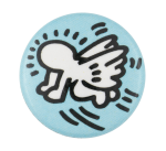 Keith Haring Flying Baby Art Button Museum