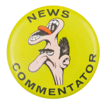 Basil Wolverton News Commentator Art Button Museum