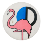 Pink Flamingo Art Button Museum