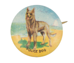 Police Dog Art Button Museum