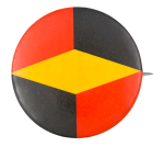 Red Yellow Black Shapes Art Button Museum