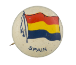 Spain Flag Art Button Museum