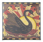 Tony Fitzpatrick Black Swan Art Button Museum