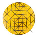Yellow Pattern Art Button Museum