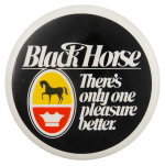 Black Horse Better Pleasure Beer Busy Beaver Button Museum