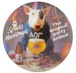 Bud Light Spuds MacKenzie Party Animal Beer Button Museum