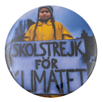 Greta Thunberg Skolstrejk for Klimatet Cause Busy Beaver Button Museum