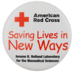 American Red Cross Saving Lives in New Ways Cause Busy Beaver Button Museum