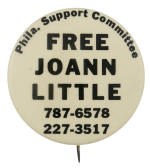 Free Joann Little Cause Busy Beaver Button Museum