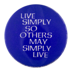 Live Simply Cause Button Museum