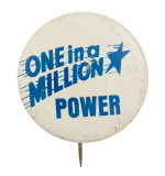 One in a Million Power Cause Button Museum
