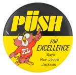 PUSH for Excellence Cause Button Museum