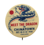 Meet The Dragon in Chinatown Chicago Button Museum