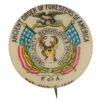 Ancient Order of Foresters of America Club Button Museum