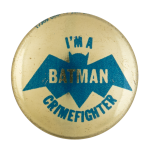 Batman Crimefighter Club Entertainment Button Museum