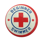 Beginner Swimmer Club Button Museum