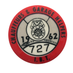 Chauffeurs and Garage Helpers 1962 Club Button Museum