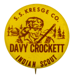 Davy Crockett Indian Scout Club Busy Beaver Button Museum