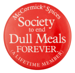 McCormick Spices Society Club Button Museum