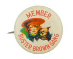 Member Buster Brown Gang Club Button Museum