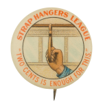 Strap Hangers League Club Button Museum