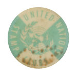 United Nations Stamp Club Club Political Button Museum