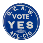 Vote Yes Club Button Museum