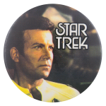 Captain Kirk Yellow Shirt Star Trek Entertainment Busy Beaver Button Museum