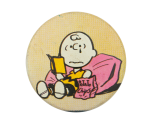 Charlie Brown with Potato Chips Entertainment Busy Beaver Button Museum