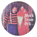 Mork From Ork with Suit Entertainment Busy Beaver Button Museum