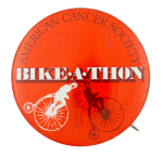 American Cancer Society Bike-a-thon Event Button Museum