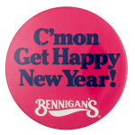 Bennigans New Year Event Button Museum