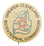 Greater Cleveland Bicentennial Commission Event Busy Beaver Button Museum