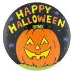 Happy Halloween Jack-O-Lantern Event Button Museum