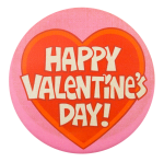 Happy Valentine's Day Heart Event Button Museum