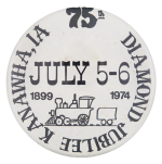 Kanawha Diamond Jubilee Event Button Museum