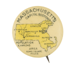 Massachusetts Capital Boston Event Button Museum
