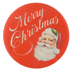 Merry Christmas Santa Events Button Museum