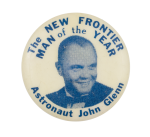 The New Frontier Man of the Year Event Button Museum